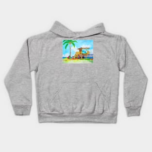 Lifeguard Tower Kids Hoodie